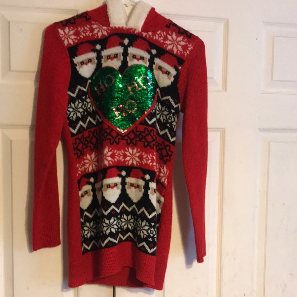 Festive Juniors Christmas Sweater Dress/Tunic